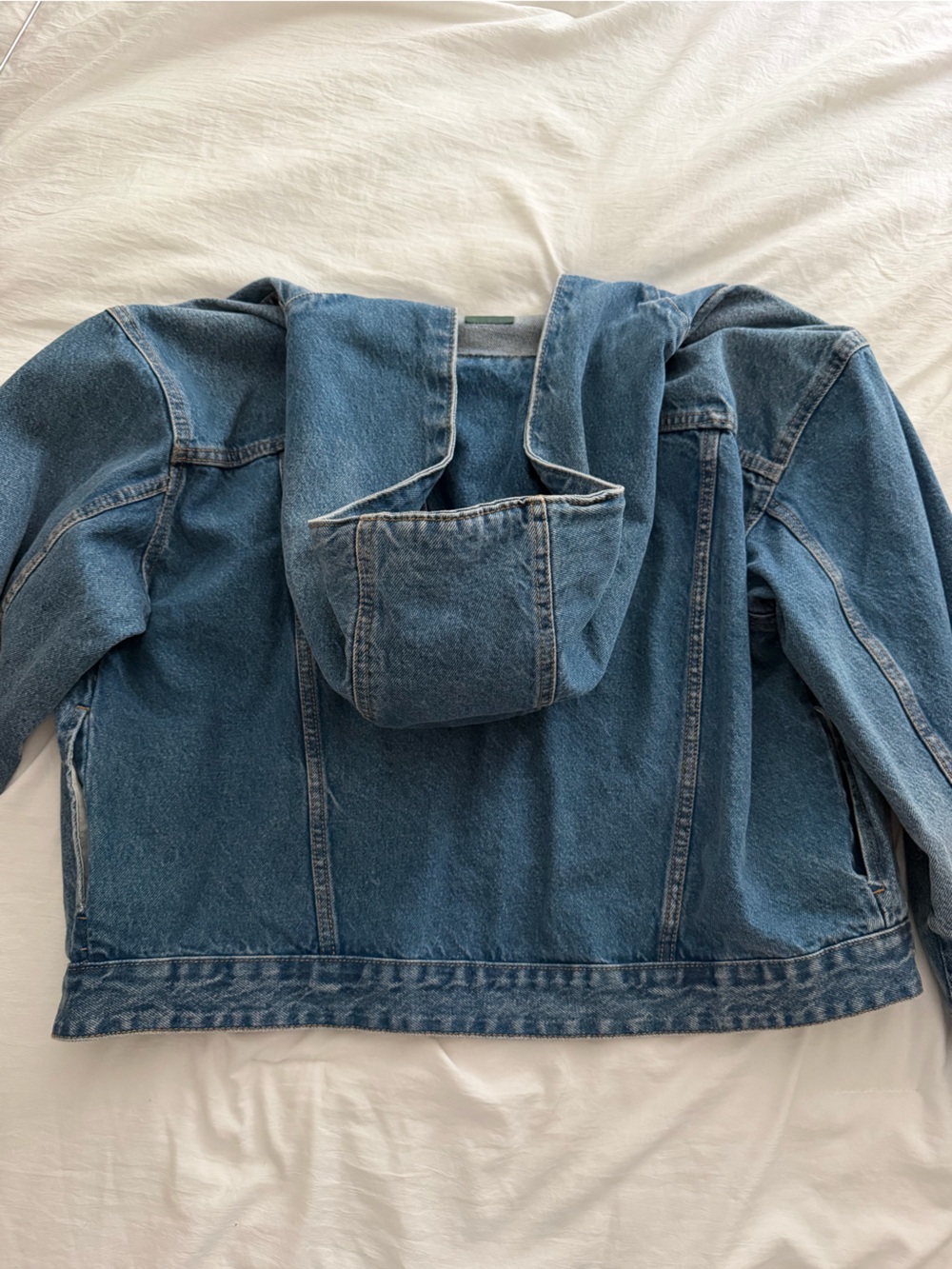 Classic Hooded Denim Jacket - Blue - Picture 2 of 2
